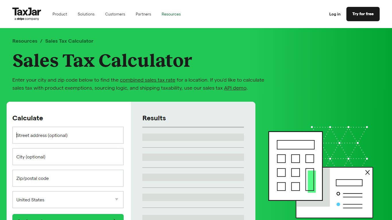 Sales Tax Calculator - TaxJar